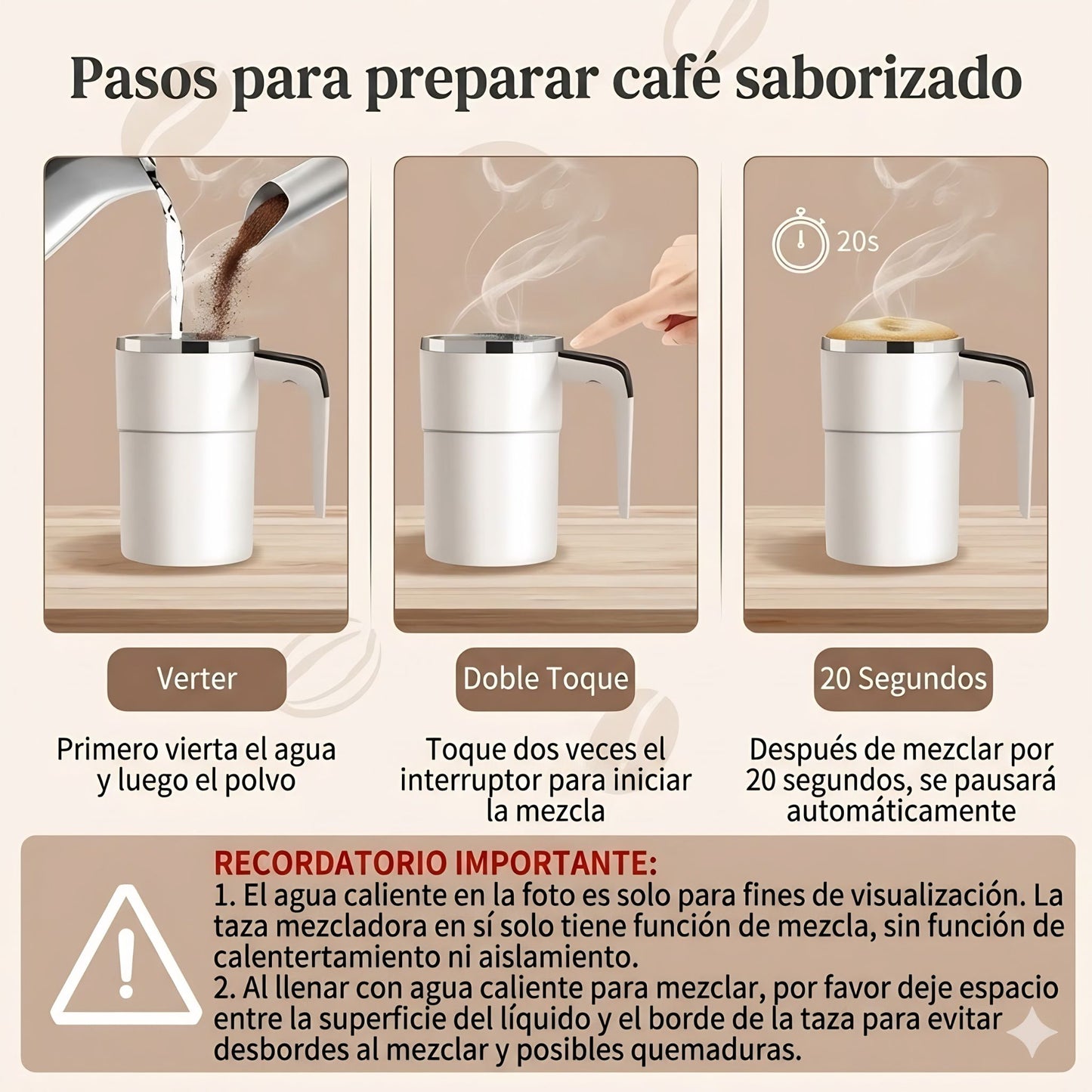 Taza Eléctrica Automezcla / Carga USB